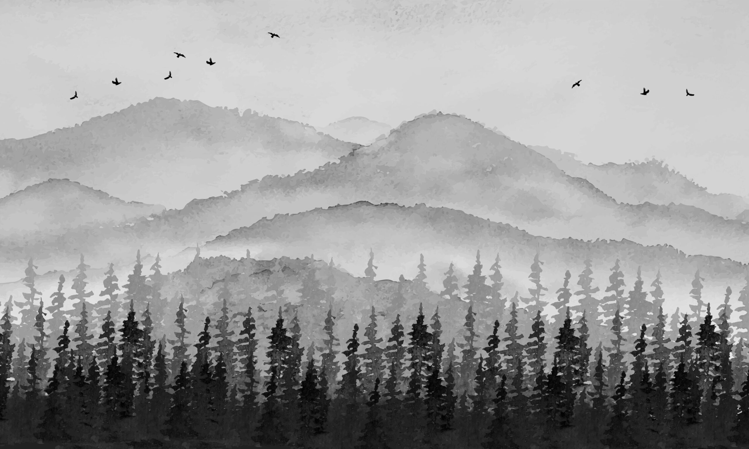 Mountains Grey
